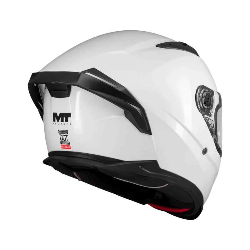 Casque Intégral MT Braker SV Blanc Nacré — Écran Solaire ECE 22.06
