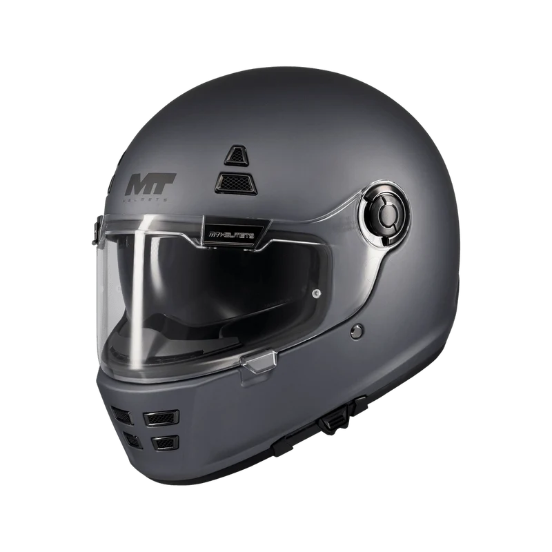 Casque Intégral Rétro MT Jarama SV Gris Mat — Gentleman Racer ECE 22.06