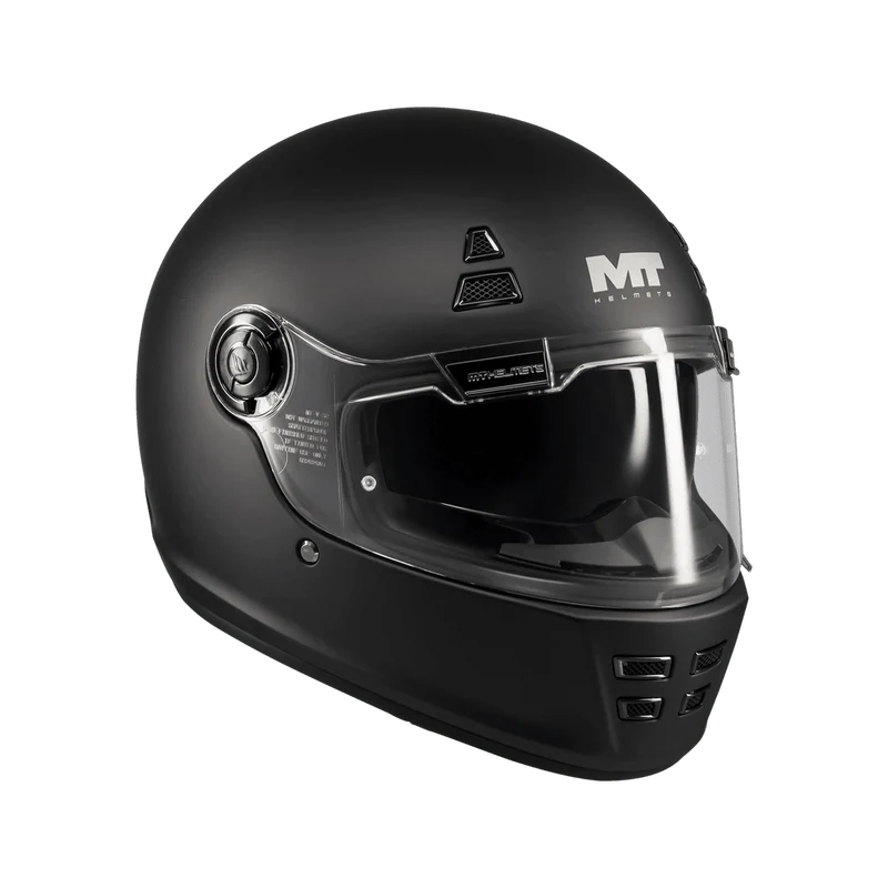 Casque Intégral Rétro MT Jarama SV Noir Mat — Néo-Rétro ECE 22.06