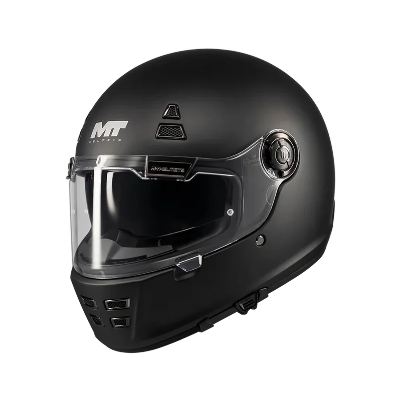 Casque Intégral Rétro MT Jarama SV Noir Mat — Néo-Rétro ECE 22.06