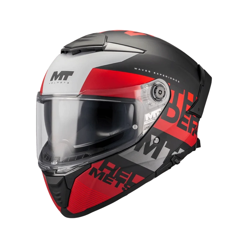 Casque Intégral MT Thunder 4 SV Waves B5 Mat — Écran Solaire ECE 22.06