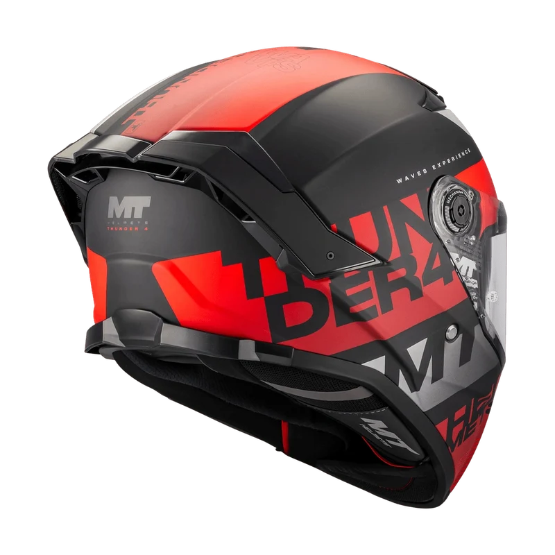 Casque Intégral MT Thunder 4 SV Waves B5 Mat — Écran Solaire ECE 22.06