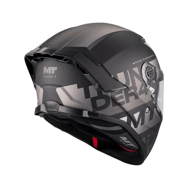 Casque Intégral MT Thunder 4 SV Waves Mat Noir/Gris — ECE 22.06