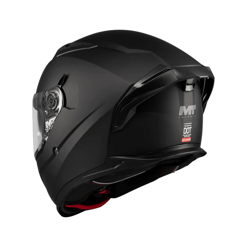 Casque Intégral Moto Noir Mat MT Helmets Braker SV — ECE 22.06 + DOT