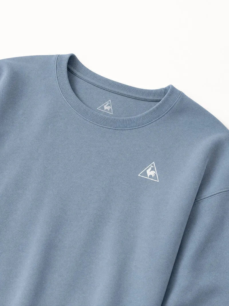 Sweat col rond relax en double face