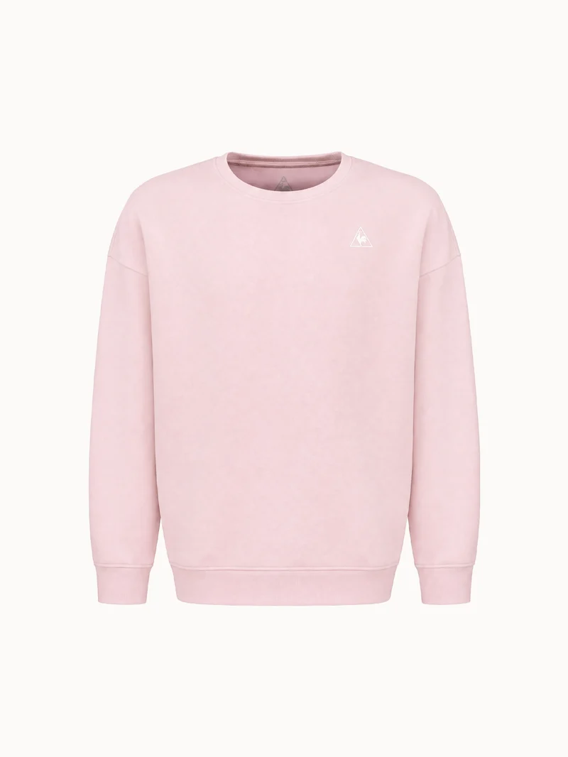 Sweat col rond relax en double face