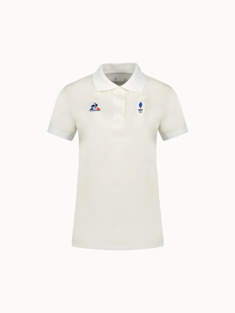 Polo Équipe de France Olympique 2026 en jersey technique