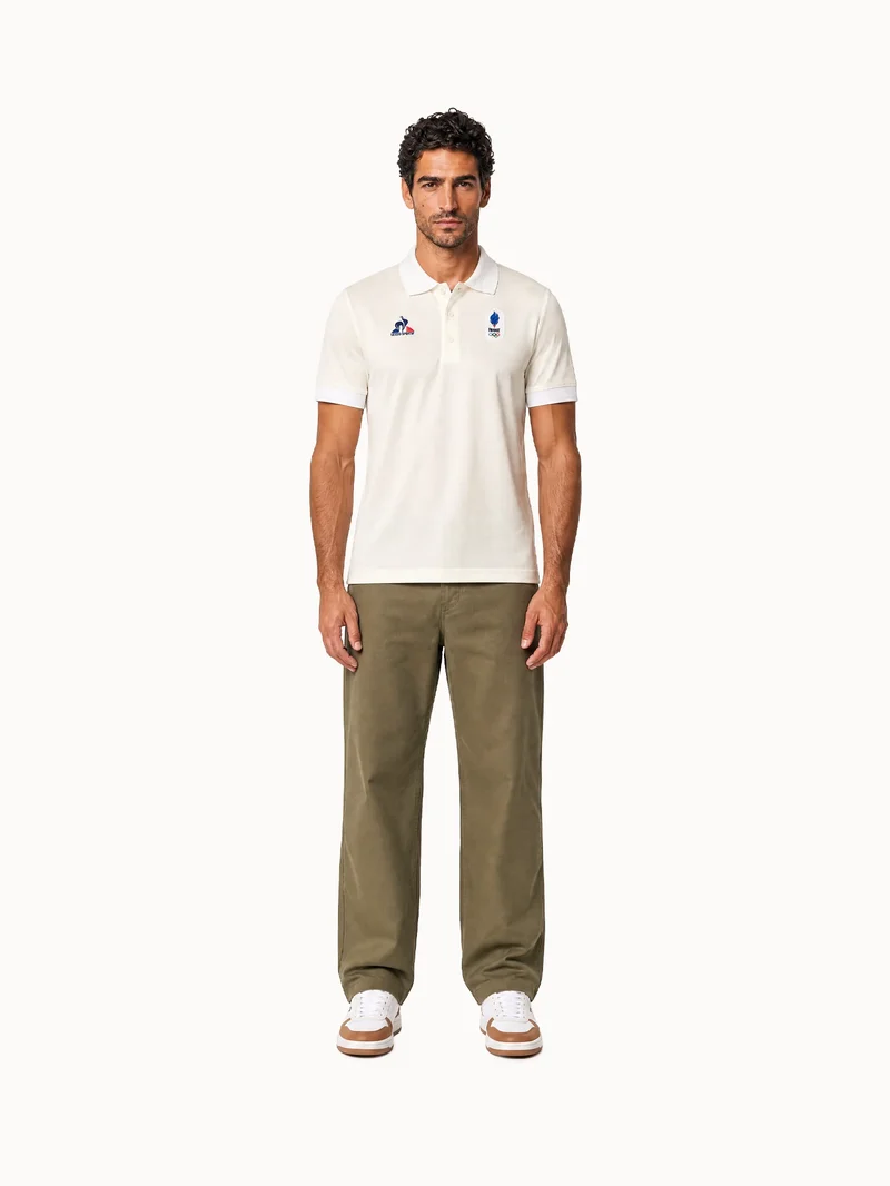 Polo Équipe de France Olympique 2026 en jersey technique