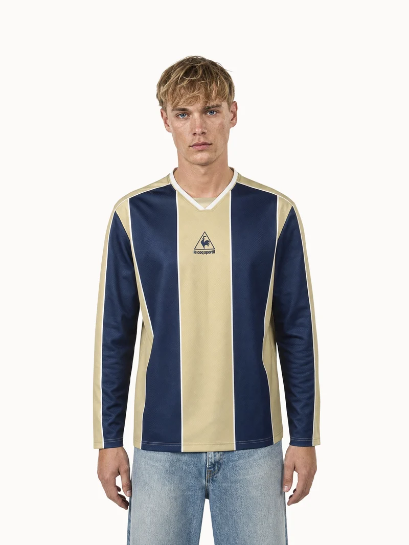 Maillot relax en double face avec bandes contrastées