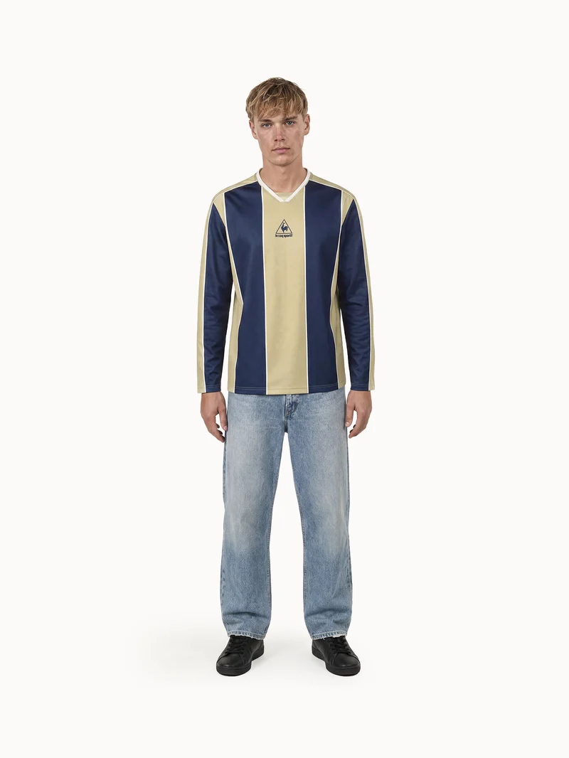 Maillot relax en double face avec bandes contrastées
