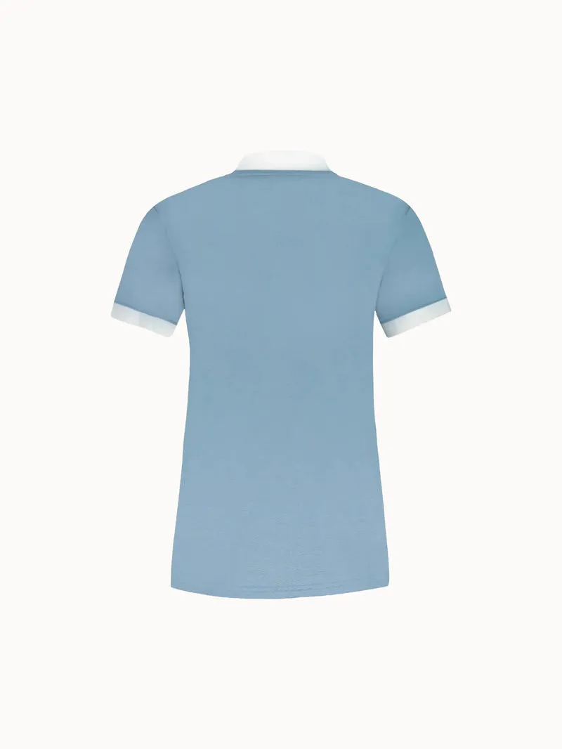Polo Équipe de France Olympique 2026 en jersey technique