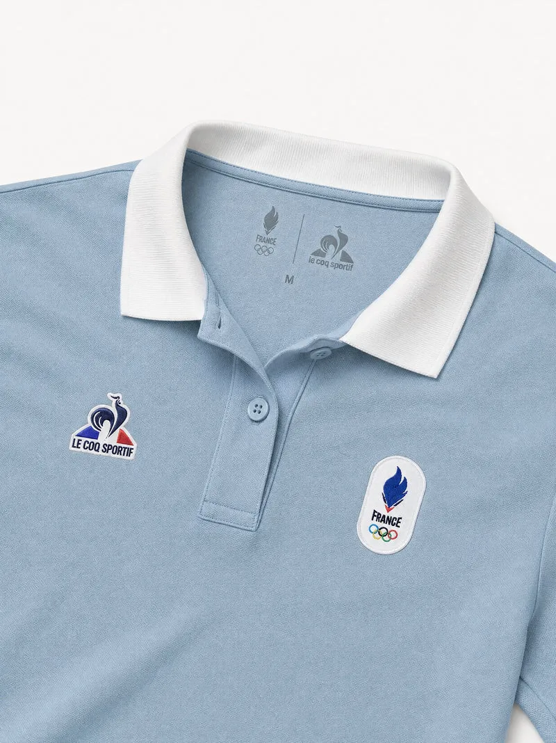 Polo Équipe de France Olympique 2026 en jersey technique