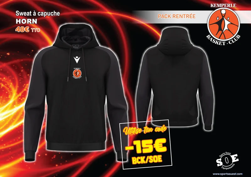 Sweat à capuche HORN KBC