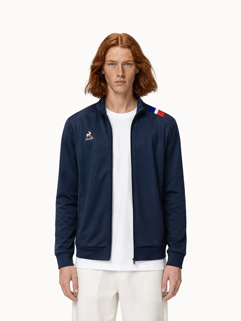 Veste zippée avec détails tricolores