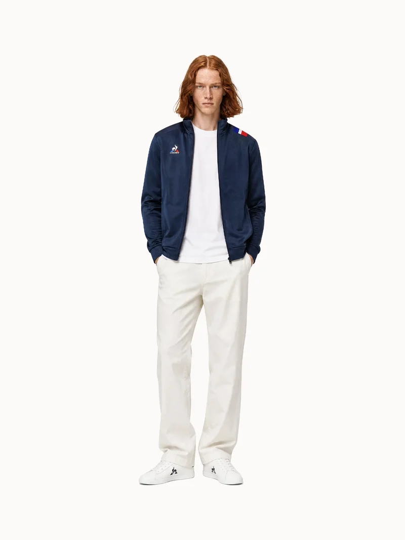 Veste zippée avec détails tricolores