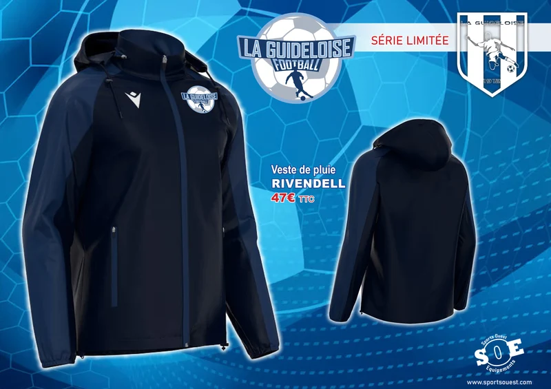 EDITION LIMITEE Veste pluie RIVENDELL La Guideloise Foot