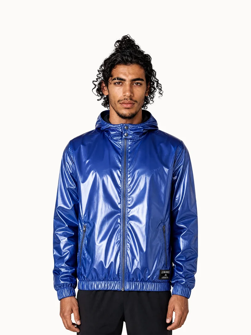 Veste de pluie déperlante effet métallisé