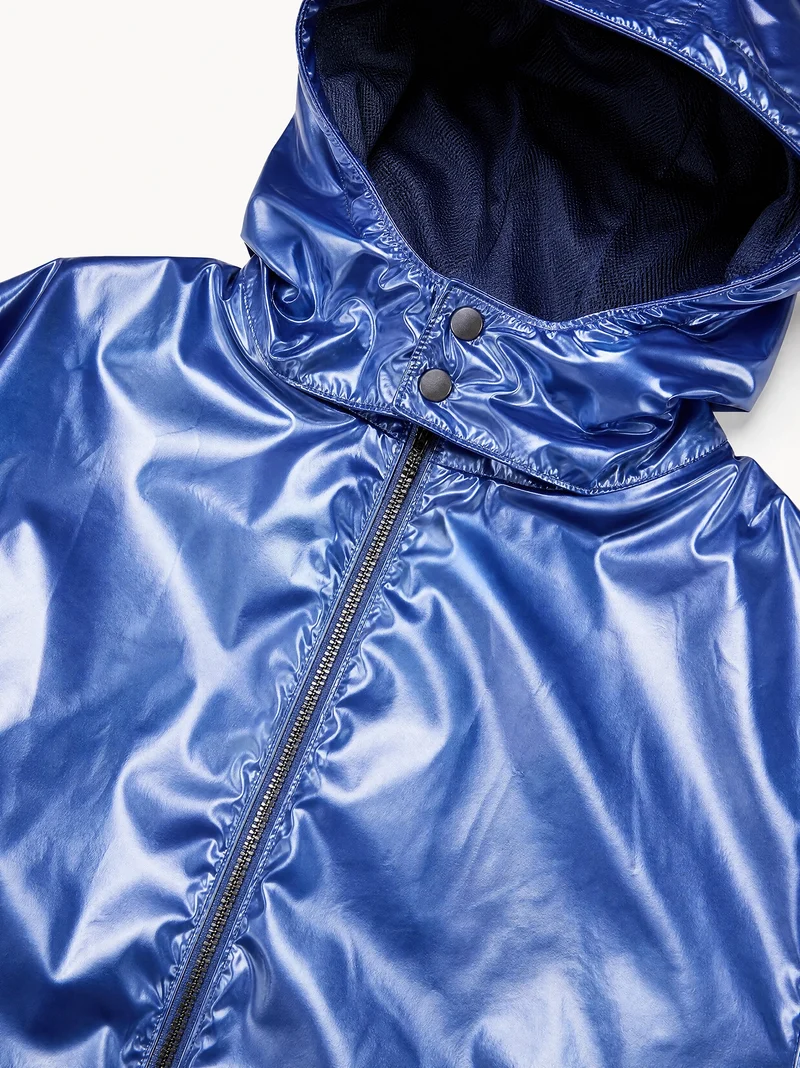 Veste de pluie déperlante effet métallisé