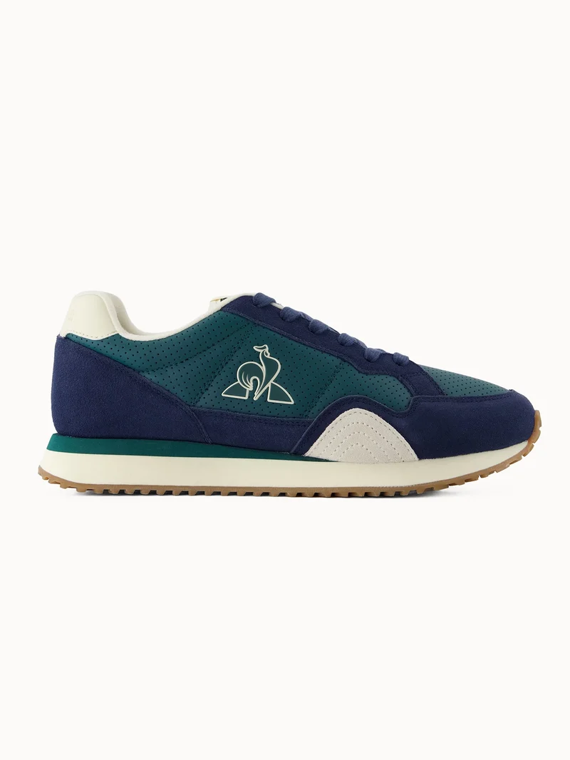Sneakers rétro-running en cuir perforé et suede Jet Star