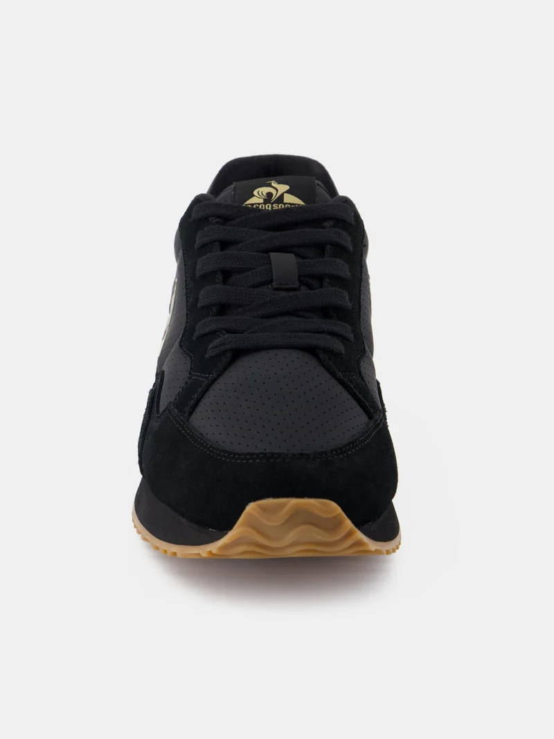 Sneakers rétro-running en cuir perforé et suede Jet Star