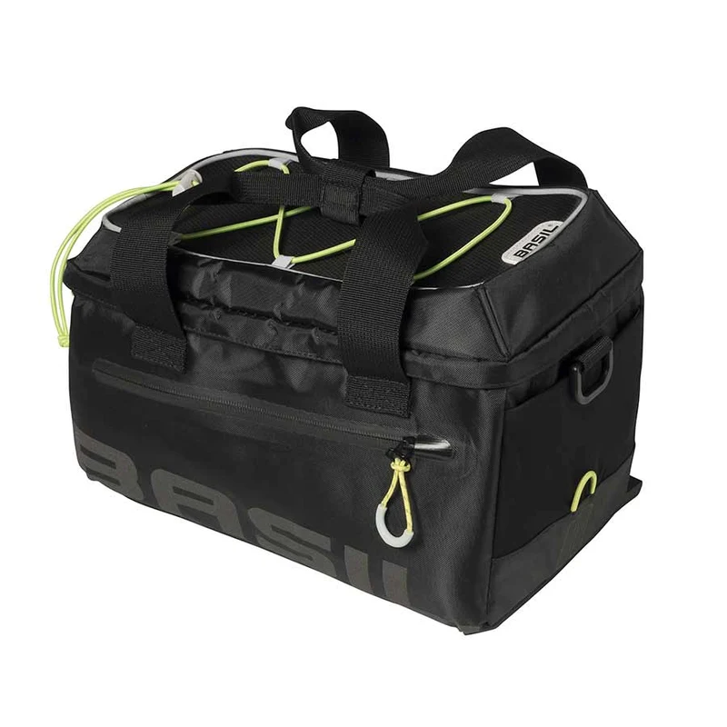 Basil | Miles | Sac de porte-bagages 7L Noir/Lime