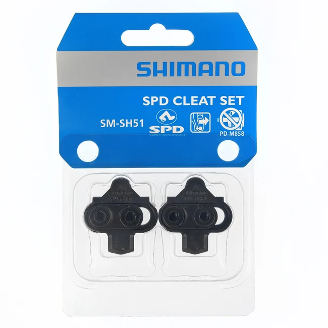 SM-SH51 SPD CLEAT SET (PAIRE) SINGLE RELEASE W/O CLEAT NUT