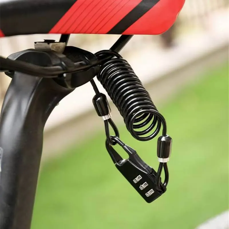 VeloClampLock™ | Mini antivol velo ultraléger à code et flexible pour sécurité quotidienne