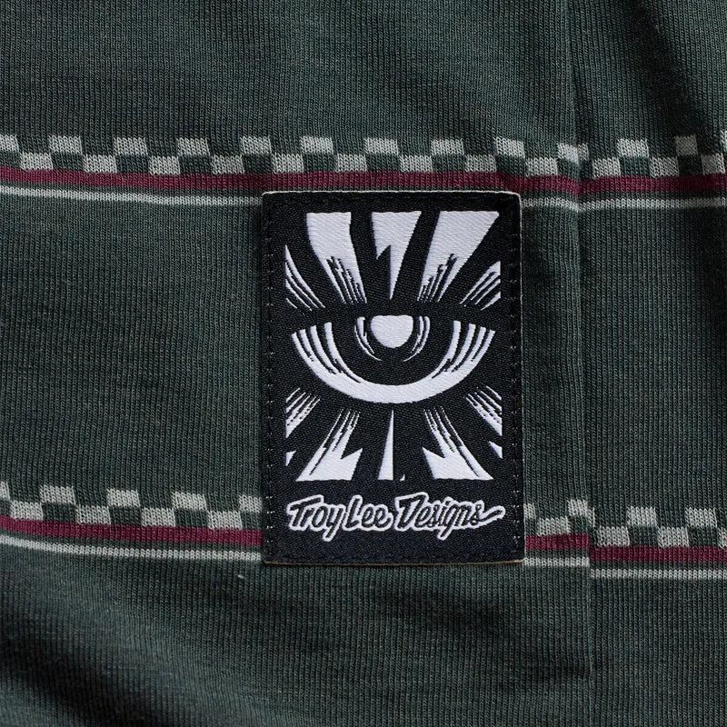 Skyline Fakie Ride LS Tee Stripe Dark Forest