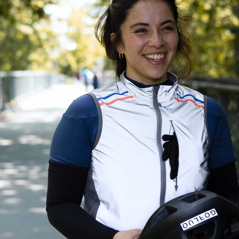 Gilet vélo réfléchissant coupe-vent GoFluo Sean
