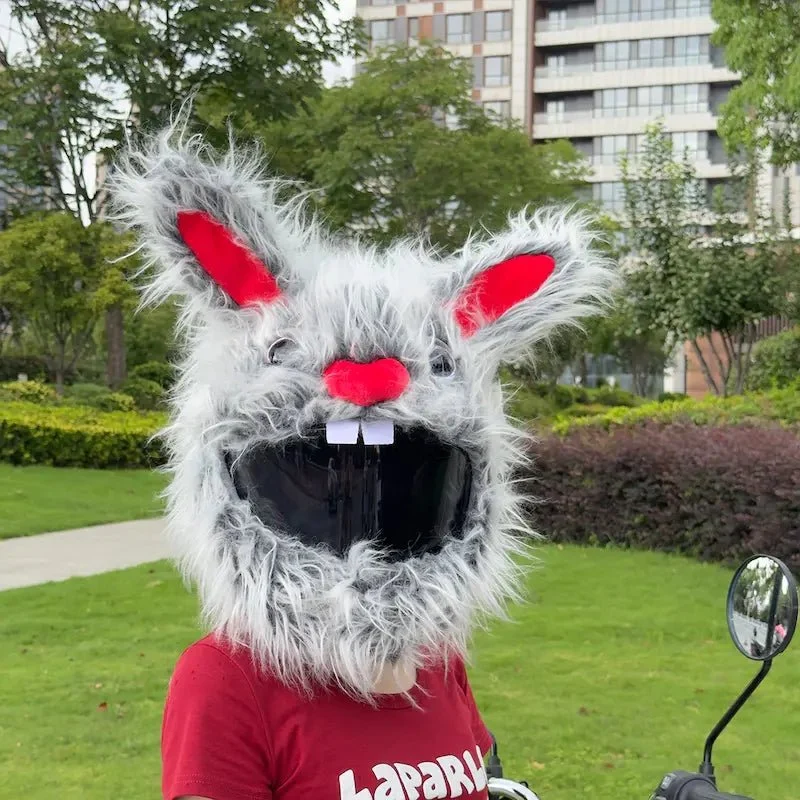 Couvre Casque Moto - Lapin maléfique