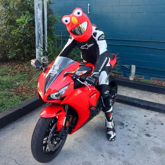 Couvre Casque Moto - Frog Rouge