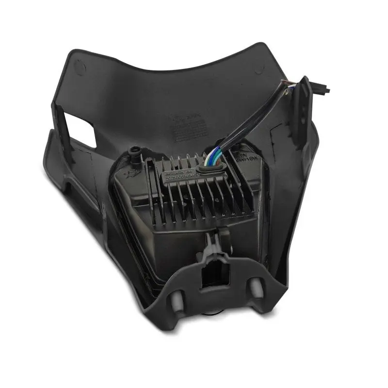 Projecteur LED moto + plaque Enduro Offroad SW1 DRL noir