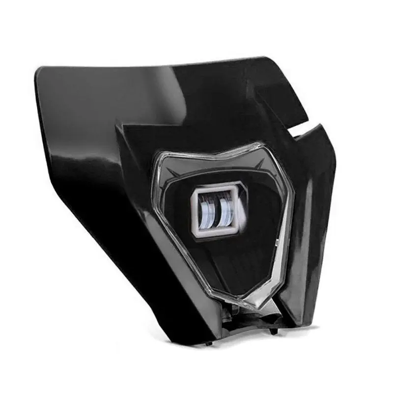 Projecteur LED moto + plaque / carenage Universel pour Enduro XDure GK2 noir