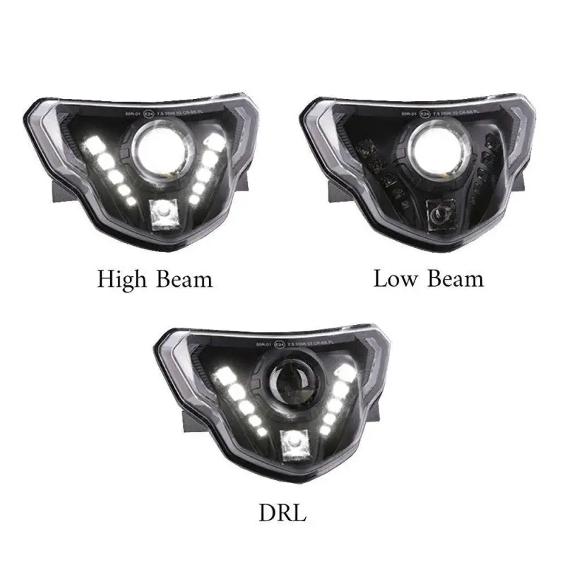 Phare LED moto QL5 pour BMW G 310 GS / R 16-20 Feux avant ECE