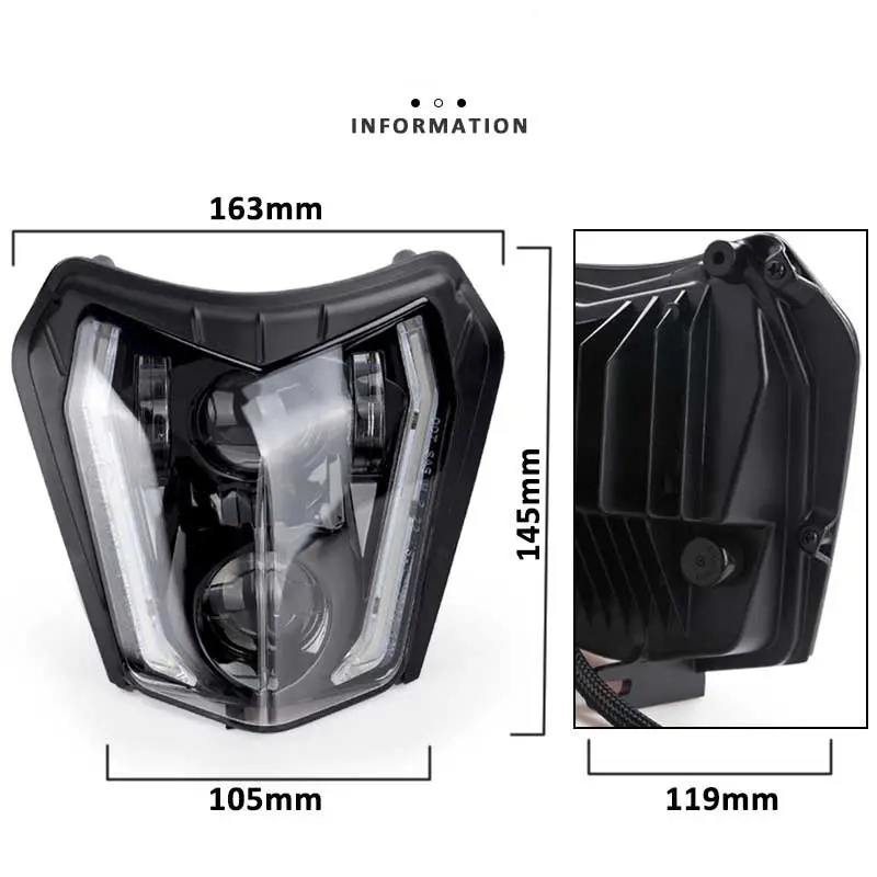 Plaque Phare KTM led