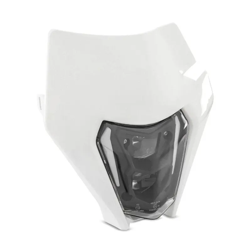 Phare LED moto ECE avec masque pour KTM EXC / EXC-F / Freeride / Enduro / SMC 14-22 XDure SW1 blanc