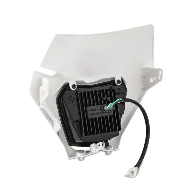 Phare LED moto ECE avec masque pour KTM EXC / EXC-F / Freeride / Enduro / SMC 14-22 XDure SW1 blanc