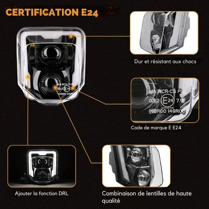 Plaque phare LED - Husqvarna