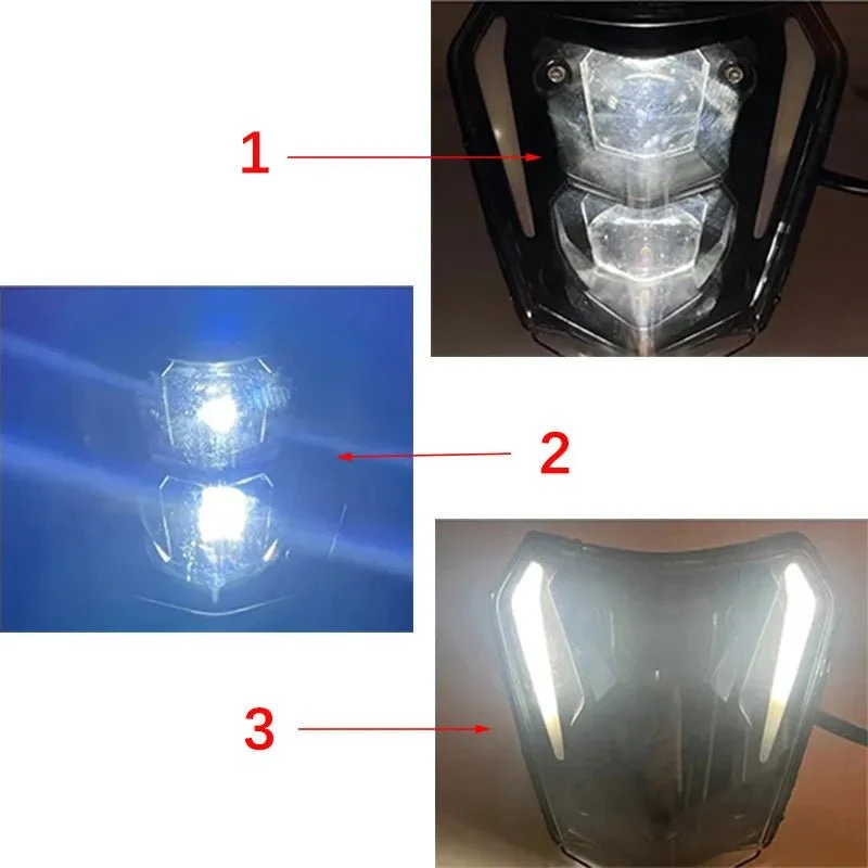Plaque pour phare LED KTM LC4 600 / 620 / 640