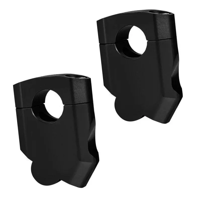 Pack :phare additionnel LED moto avec Rehausse 40mm pour guidons Ø 22mm