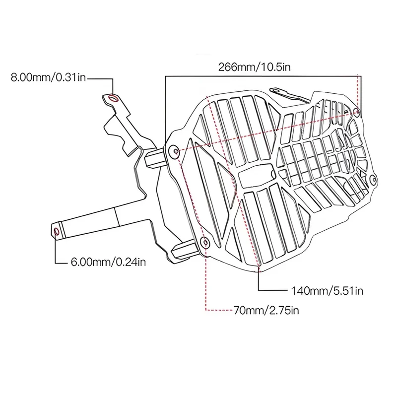 Grille de protection phare moto BMW - R1200GS R1250GS ADV 13-22