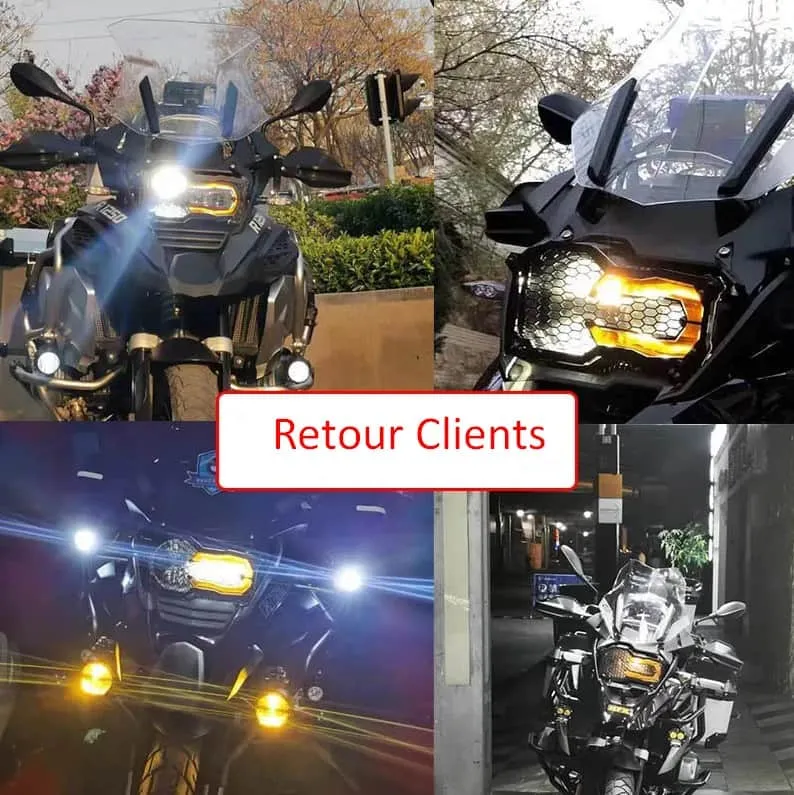 Grille de Protection pour phares moto BMW R 1250 GS / Adventure