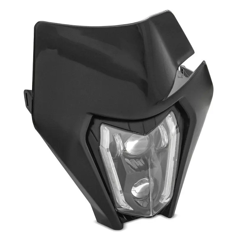 Phare LED moto et plaque Enduro Offroad Universel