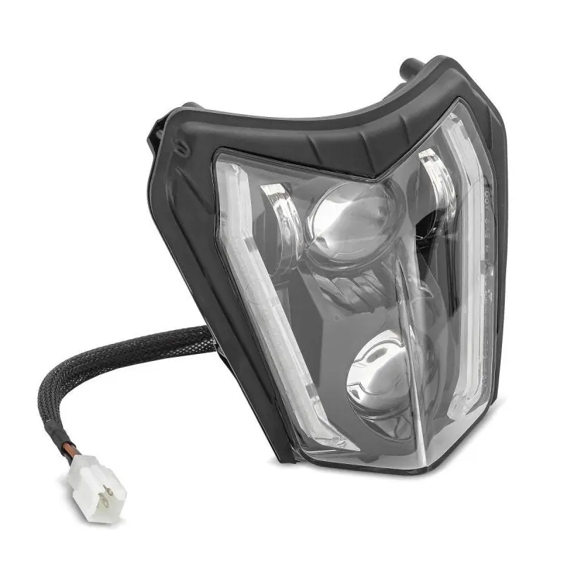 Phare LED moto et plaque Enduro Offroad Universel