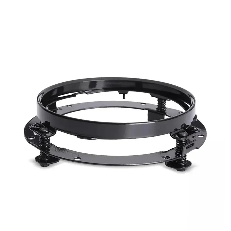 Anneau de fixation pour phare 7" compatible avec Harley - Noir