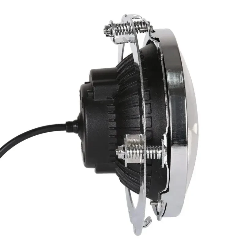 Anneau de fixation pour phare 7" compatible avec Harley - Chrome