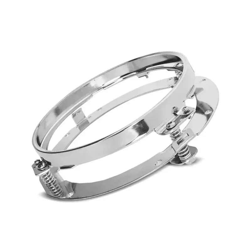 Anneau de fixation pour phare 7" compatible avec Harley - Chrome