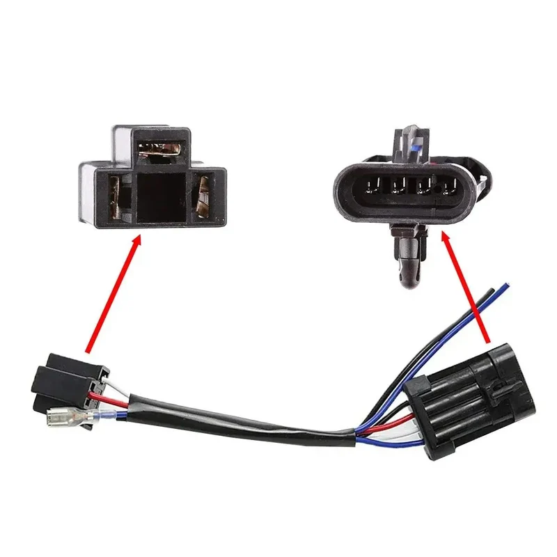 Adaptateur branchement H4-H13 pour phares moto