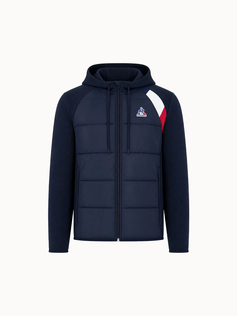 Sweat zippé à capuche Homme Tricolore
