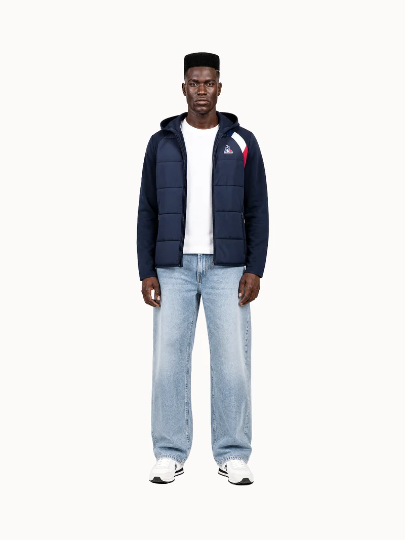 Sweat zippé à capuche Homme Tricolore